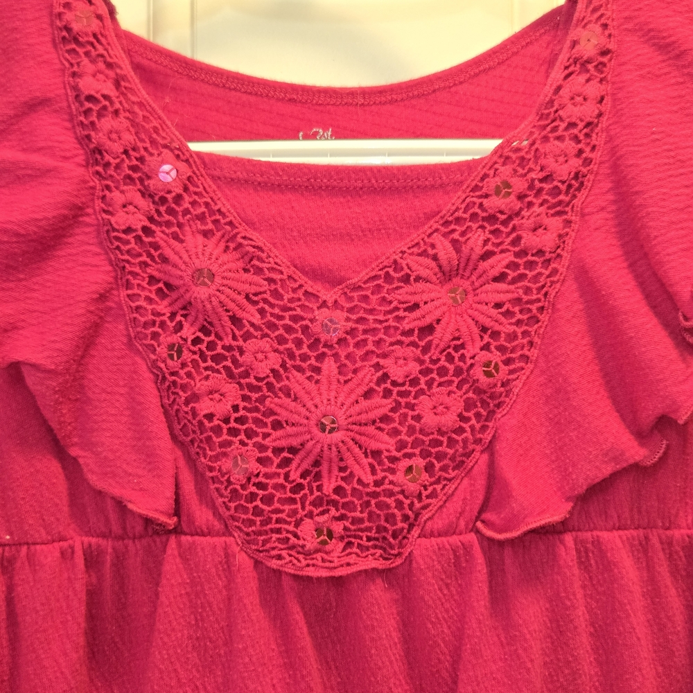 The Children's Place Hot Pink Girl's Tunic Top Size Large 10/12